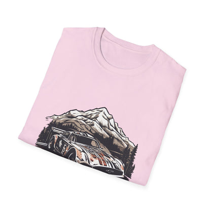 Vintage Rally Car Adventure Unisex T-Shirt - CreativeRino