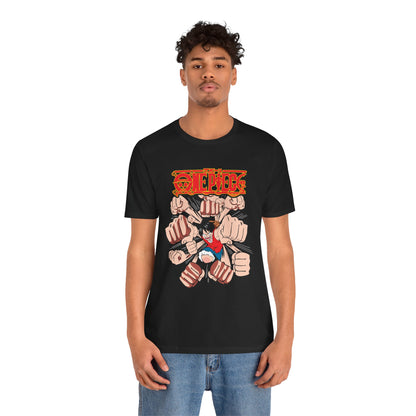 One Piece Style Unisex Short Sleeve Tee - Vibrant Graphic T-shirt for Anime Fans - CreativeRino