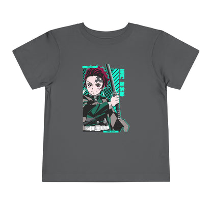 Demon Slayer Toddler Short Sleeve Tee - Anime Character Design for Young Fans - CreativeRino