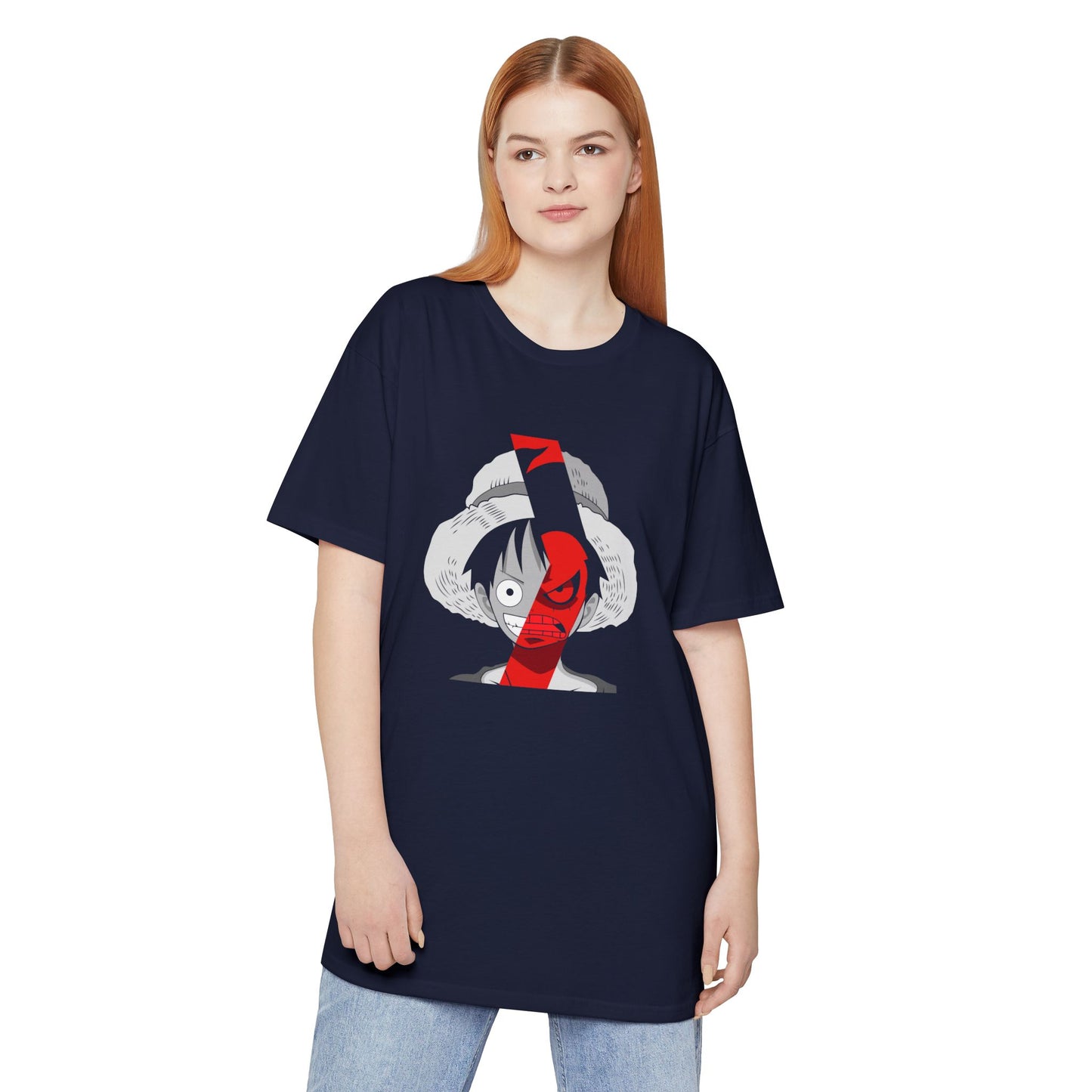 One Piece Graphic Tee with Bold Anime Design | Unisex Long Body T-shirt - CreativeRino