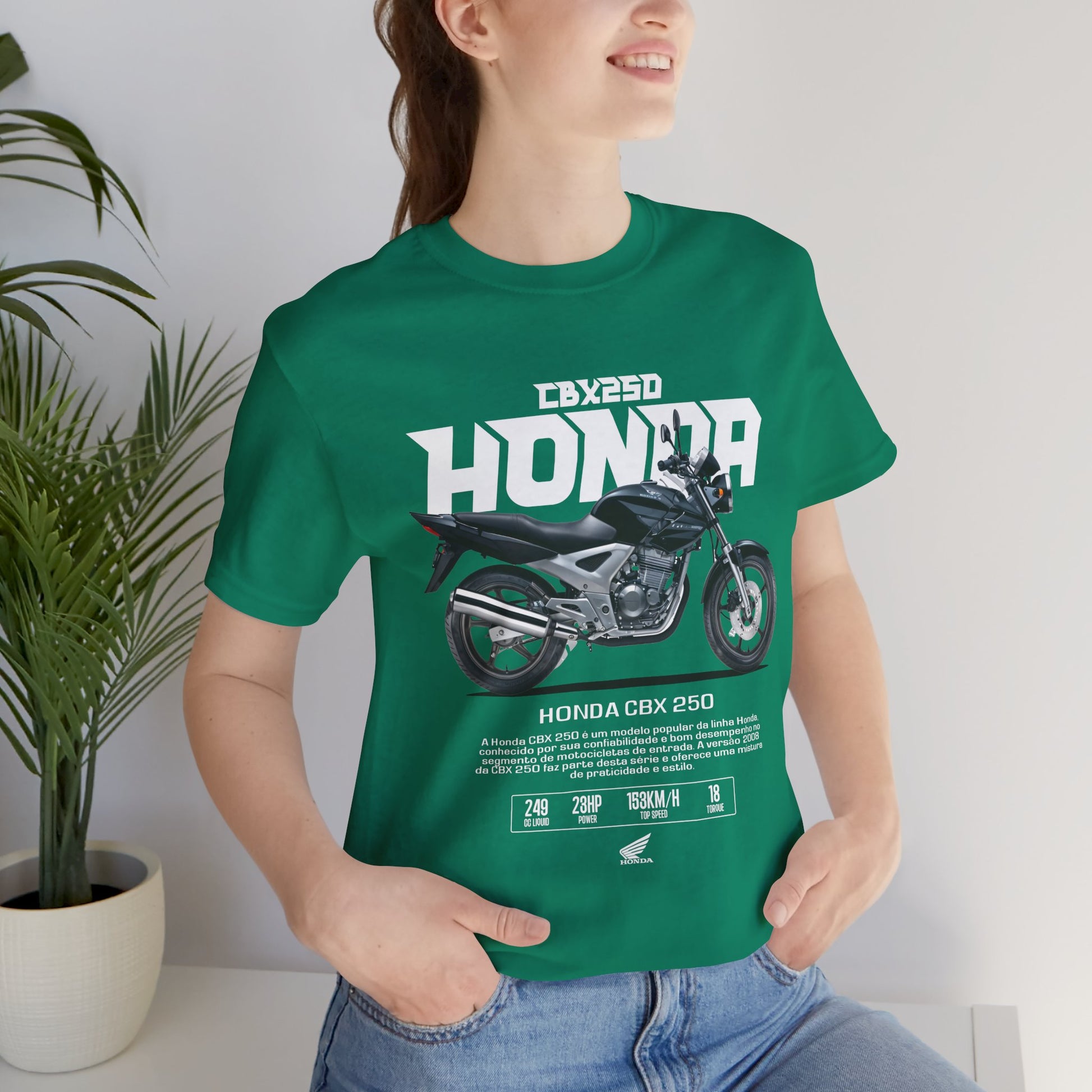 Honda CBX 250 Motorcycle Unisex Tee - Retro Style Short Sleeve T-shirt - CreativeRino