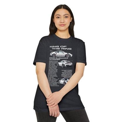 King of the Ring: Porsche Race Car Unisex CVC Jersey T-Shirt - CreativeRino