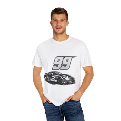 Racing Car Graphic Unisex Garment-Dyed T-shirt - CreativeRino