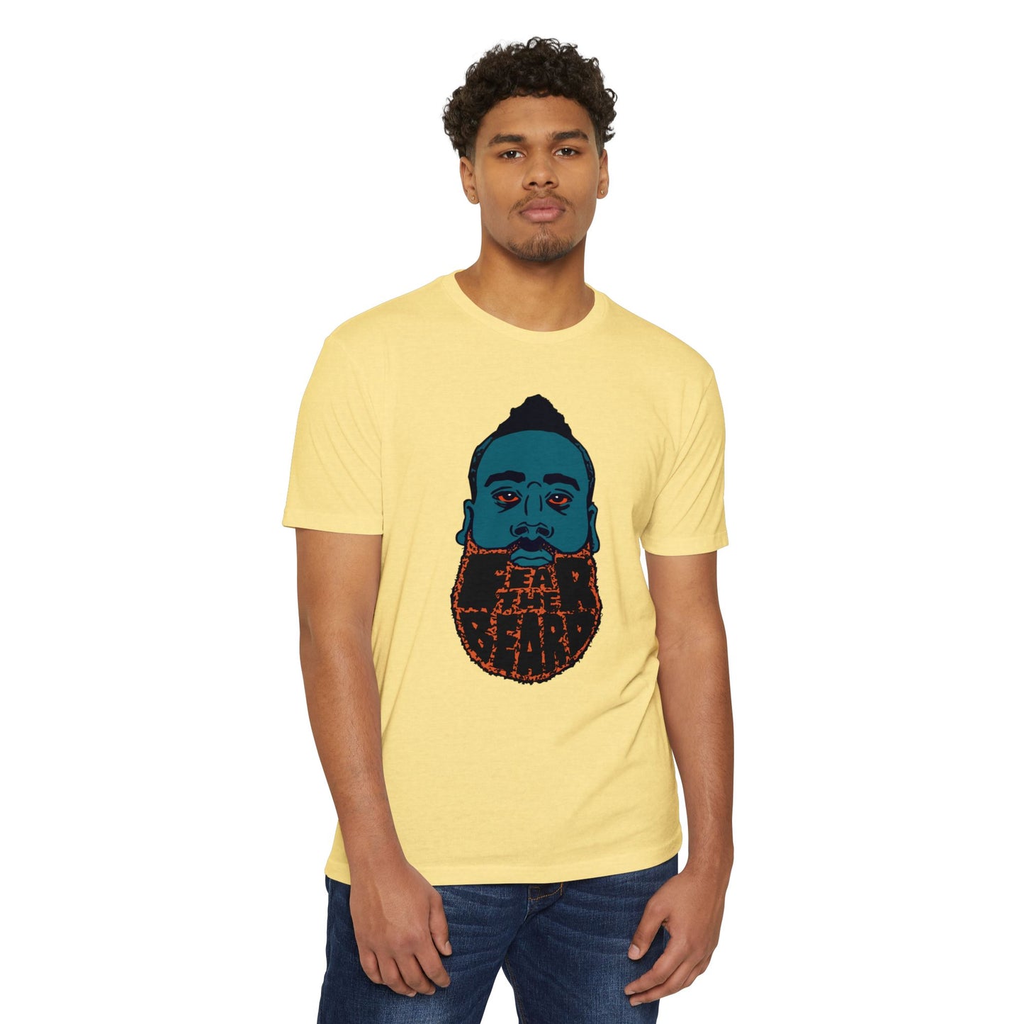 James Harden Cool Beard Graphic Unisex CVC Jersey T-shirt - CreativeRino
