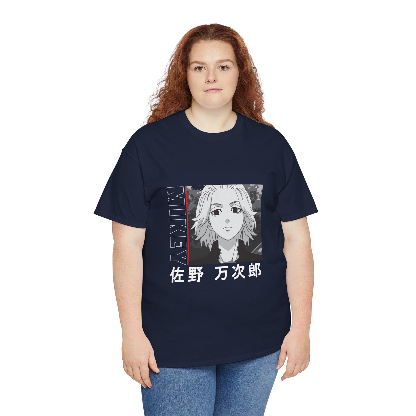 Mikey Anime Unisex Heavy Cotton Tee - Tokyo Ghoul Graphic T-shirt for Fans - CreativeRino