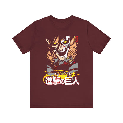 Attack on Titan Unisex Jersey Tee - Epic Anime Graphic T-Shirt - CreativeRino