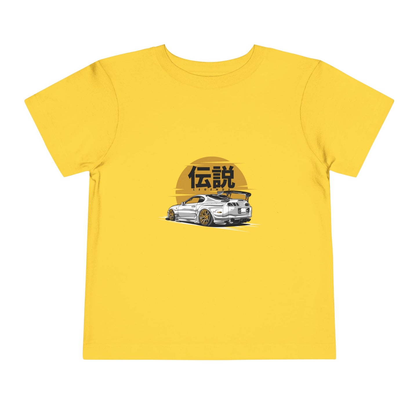 Toddler Racing Tee with Japanese Kanji Design - CreativeRino