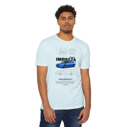 Subaru Impreza WRX STI Graphic Tee - Unisex CVC Jersey T-Shirt for Car Lovers - CreativeRino