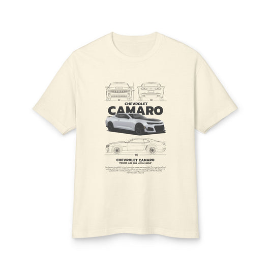 Chevrolet Camaro Graphic Tee - Unisex Heavyweight Cotton T-Shirt - CreativeRino