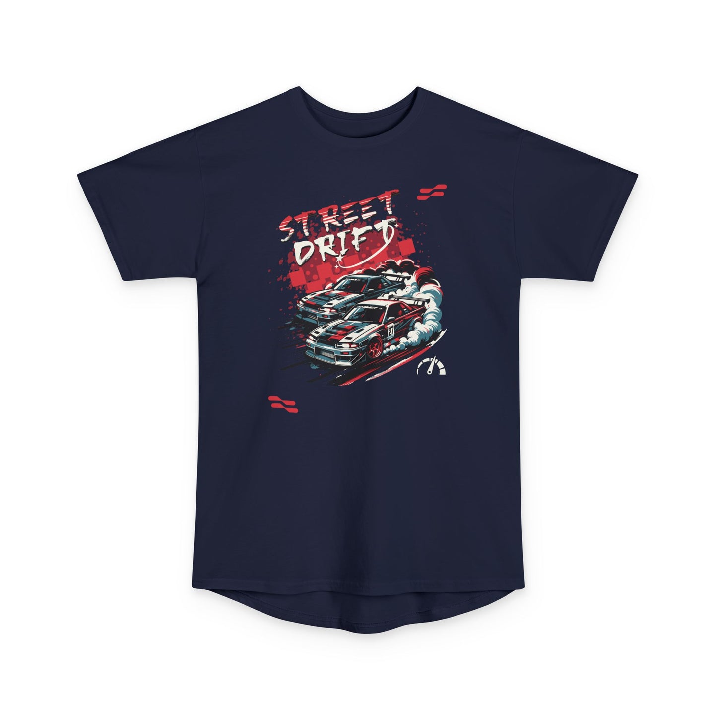 Street Drifter Unisex Long Body Urban Tee - Perfect T-ahirt for Car Enthusiasts - CreativeRino