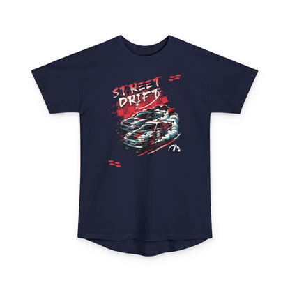 Street Drifter Unisex Long Body Urban Tee - Perfect T-ahirt for Car Enthusiasts - CreativeRino