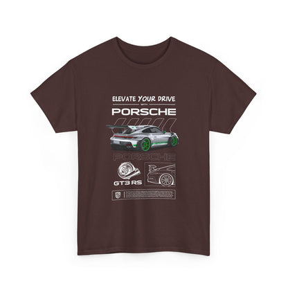Porsche 911 Elevate Your Drive Unisex Heavy Cotton Tee - CreativeRino