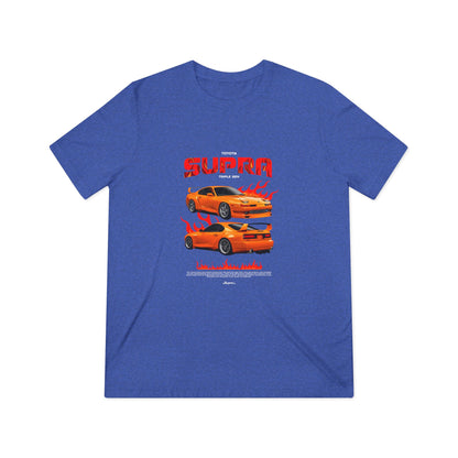Toyota Supra Triple Gen Graphic Unisex Triblend Tee - Perfect T-shirt Gift for Car Enthusiasts - CreativeRino