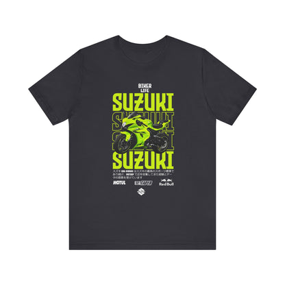 Biker Life Suzuki Unisex Jersey Short Sleeve Tee - Perfect T-shirt for Motorcycle Enthusiasts - CreativeRino
