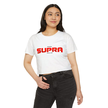 Toyota Supra Festival Crop Top - Stylish Summer Tee for Car Enthusiasts - CreativeRino