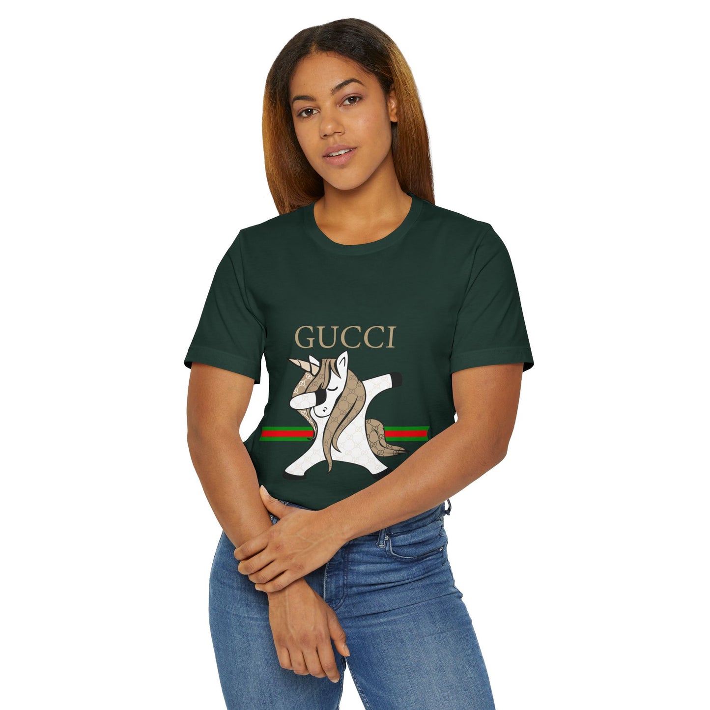 Gucci Unicorn Unisex Jersey T-Shirt - Stylish Fashion Tee for Unicorn Lovers - CreativeRino