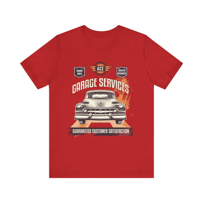Classic Car Garage Unisex Jersey Short Sleeve Tee - CreativeRino