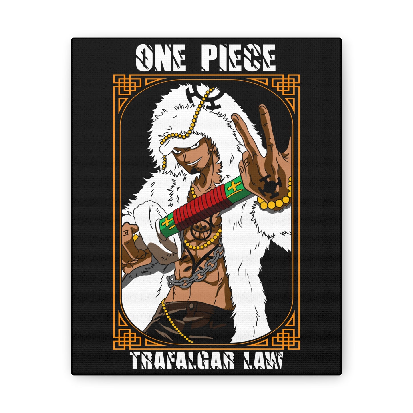 One Piece Trafalgar Law Canvas Art - Bold Character Wall Decor - CreativeRino