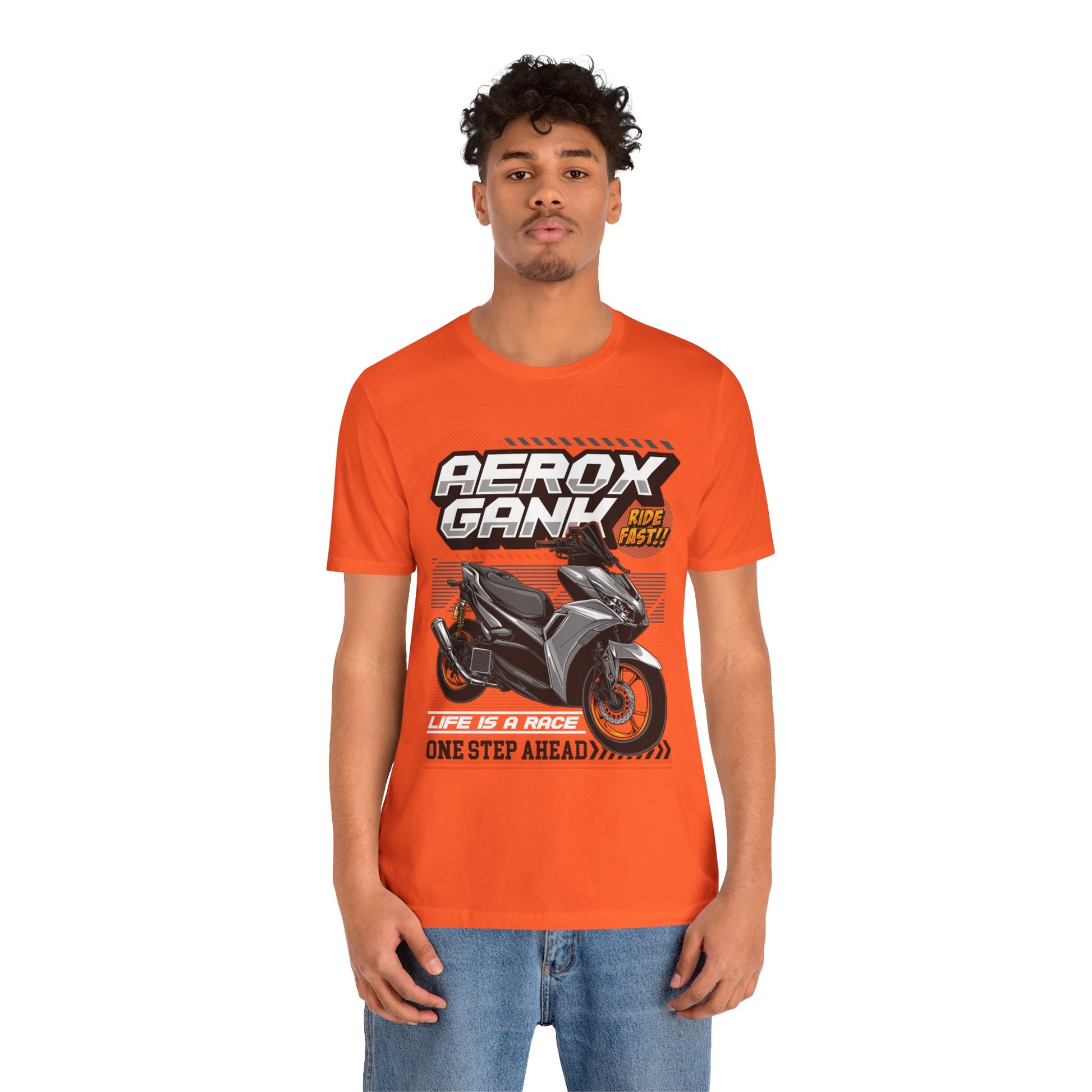 Stylish Scooter Graphic Tee - AEROX GANk - Ride Fast T-shirt - CreativeRino