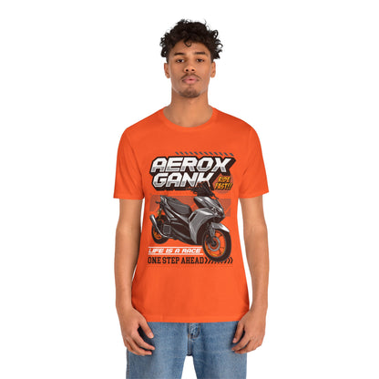 Stylish Scooter Graphic Tee - AEROX GANk - Ride Fast T-shirt - CreativeRino
