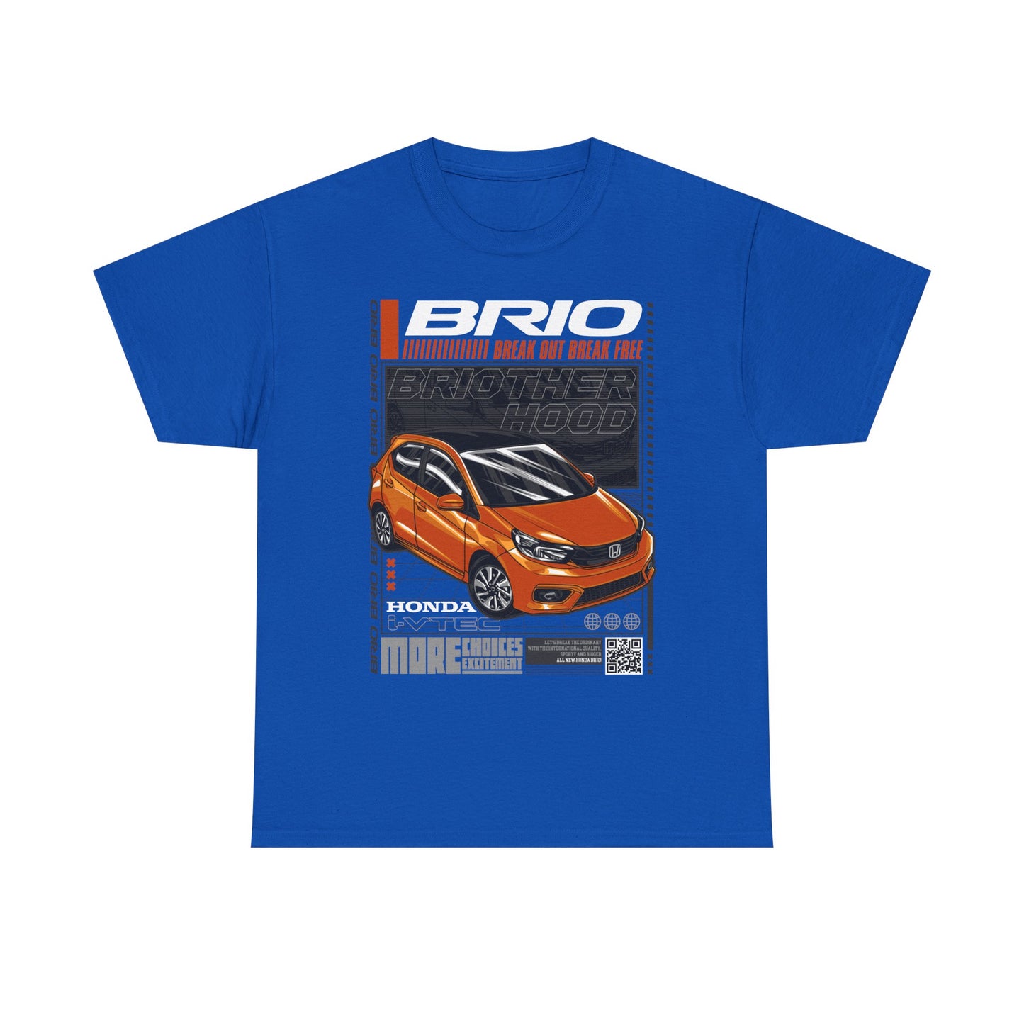 Honda Brio Unisex Heavy Cotton Tee - Perfect T-shirt Gift for Car Enthusiasts - CreativeRino