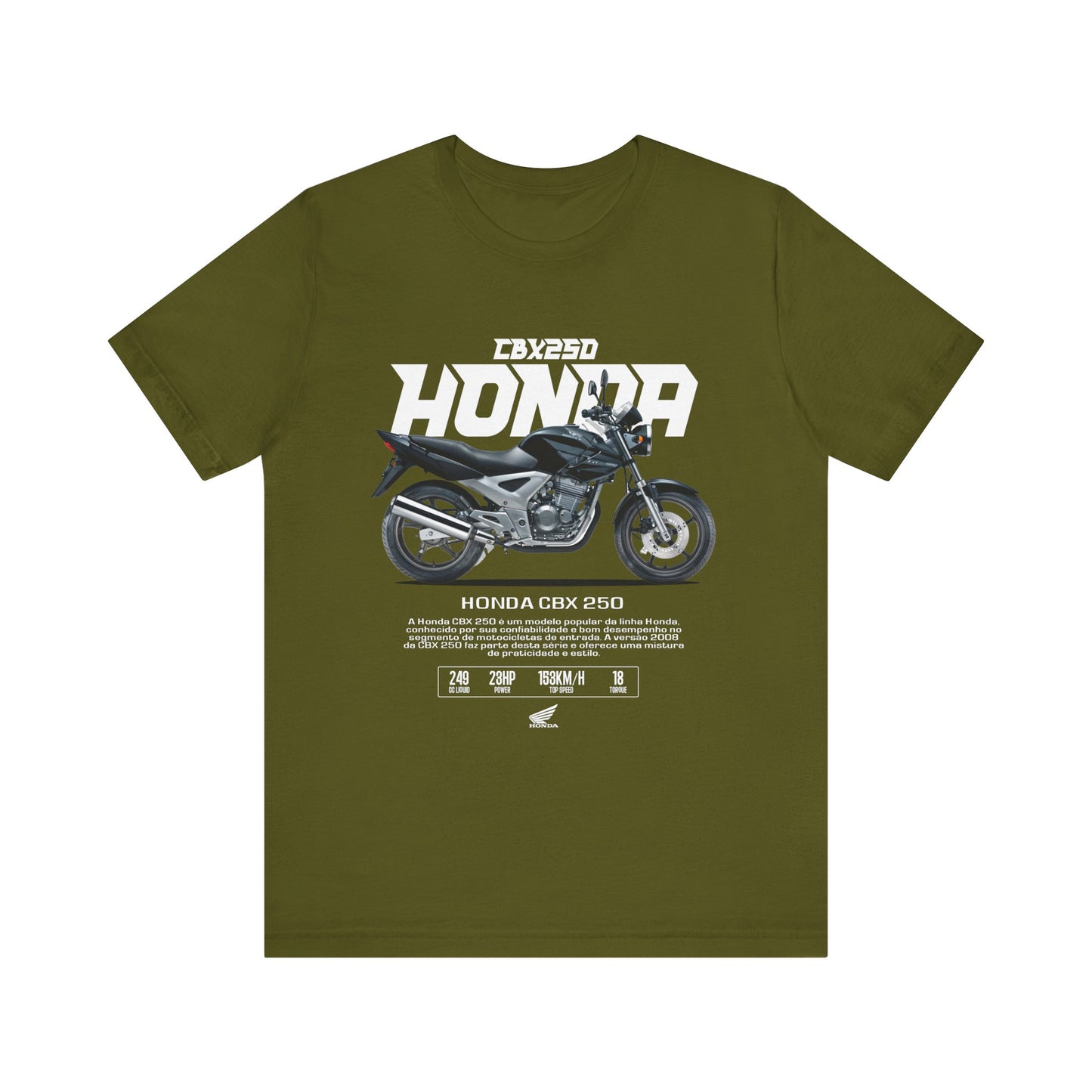 Honda CBX 250 Motorcycle Unisex T-Shirt - Bold Graphic Tee for Riders - CreativeRino