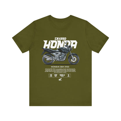 Honda CBX 250 Motorcycle Unisex T-Shirt - Bold Graphic Tee for Riders - CreativeRino