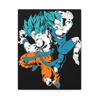 Dragon Ball Z Matte Canvas Art - Super Saiyan Action Wall Decor - CreativeRino