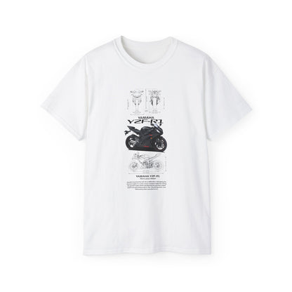 Yamaha YZF-R1 Unisex Ultra Cotton Tee - Perfect T-shirt for Riders - CreativeRino