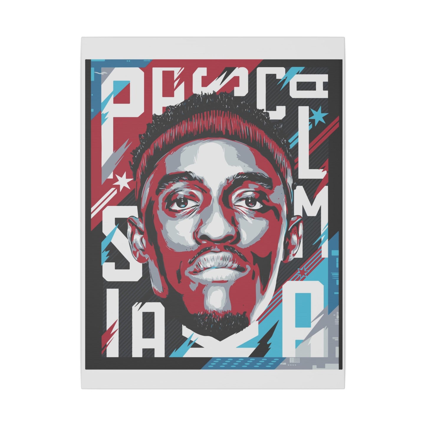 DeMar DeRozan Dynamic Matte Canvas Wall Art - Basketball Portrait - CreativeRino