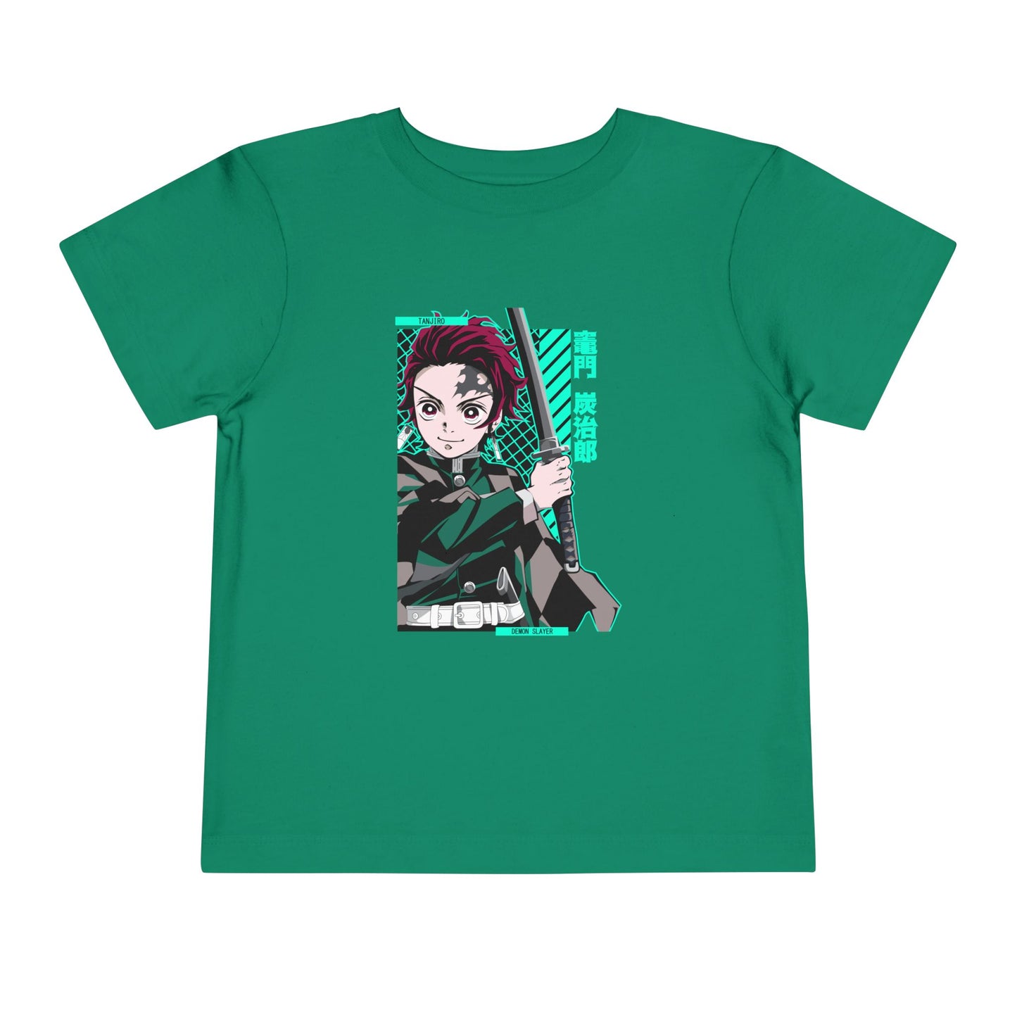 Demon Slayer Toddler Short Sleeve Tee - Anime Character Design for Young Fans - CreativeRino