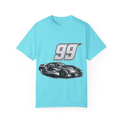 Racing Car Graphic Unisex Garment-Dyed T-shirt - CreativeRino