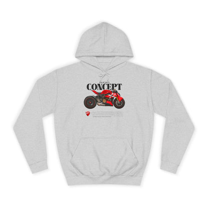 Ducati Concept Unisex College Hoodie - Perfect for Motorcycle Enthusiasts - CreativeRino