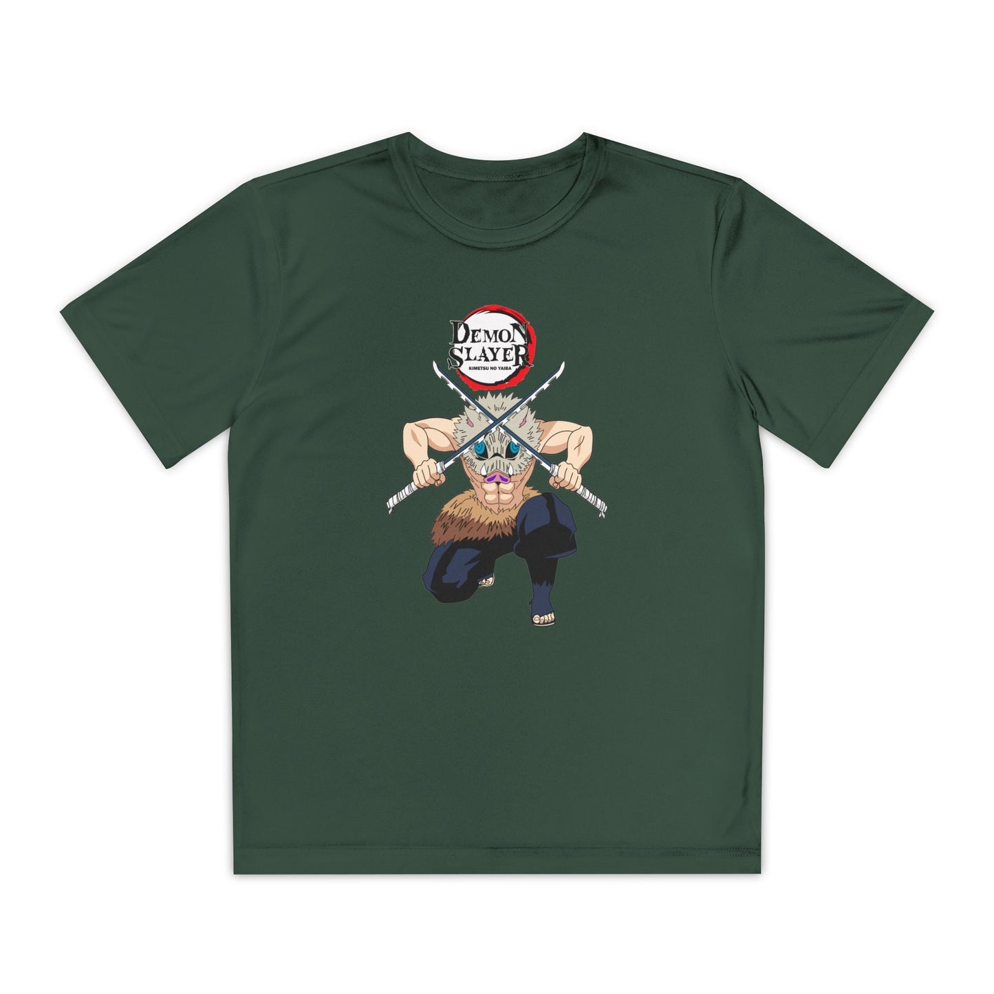 Youth Demon Slayer Competitor Tee - Bold Orange Anime T-shirt for Fans - CreativeRino