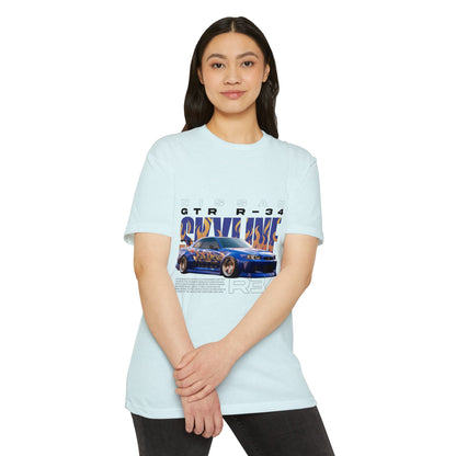 Nissan GTR R34 Graphic Tee - Unisex Vintage Car T-Shirt - CreativeRino