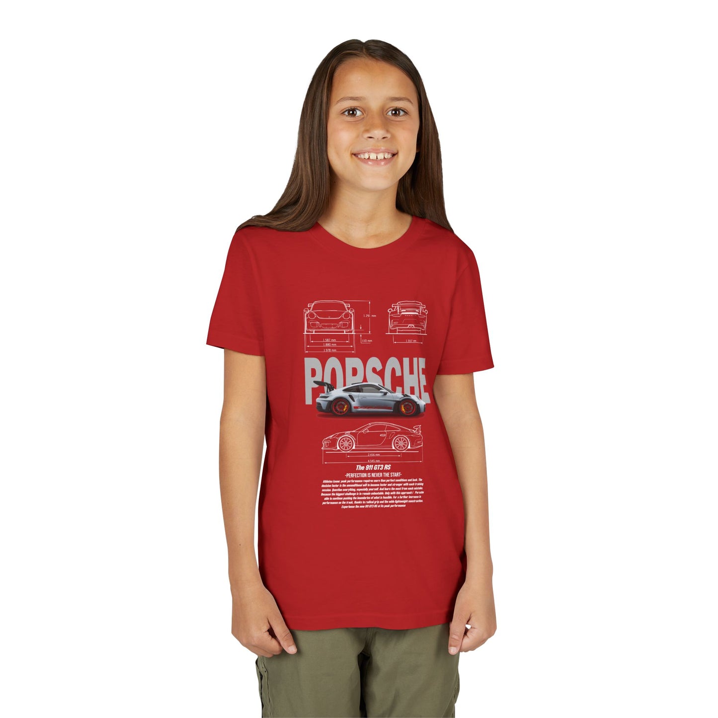Porsche Engineering Youth  Tee - Classic Car T-shirt Design - CreativeRino