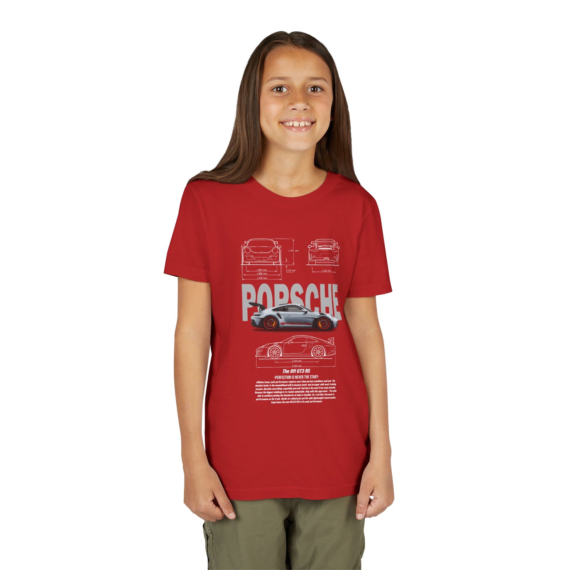 Porsche Engineering Youth  Tee - Classic Car T-shirt Design - CreativeRino