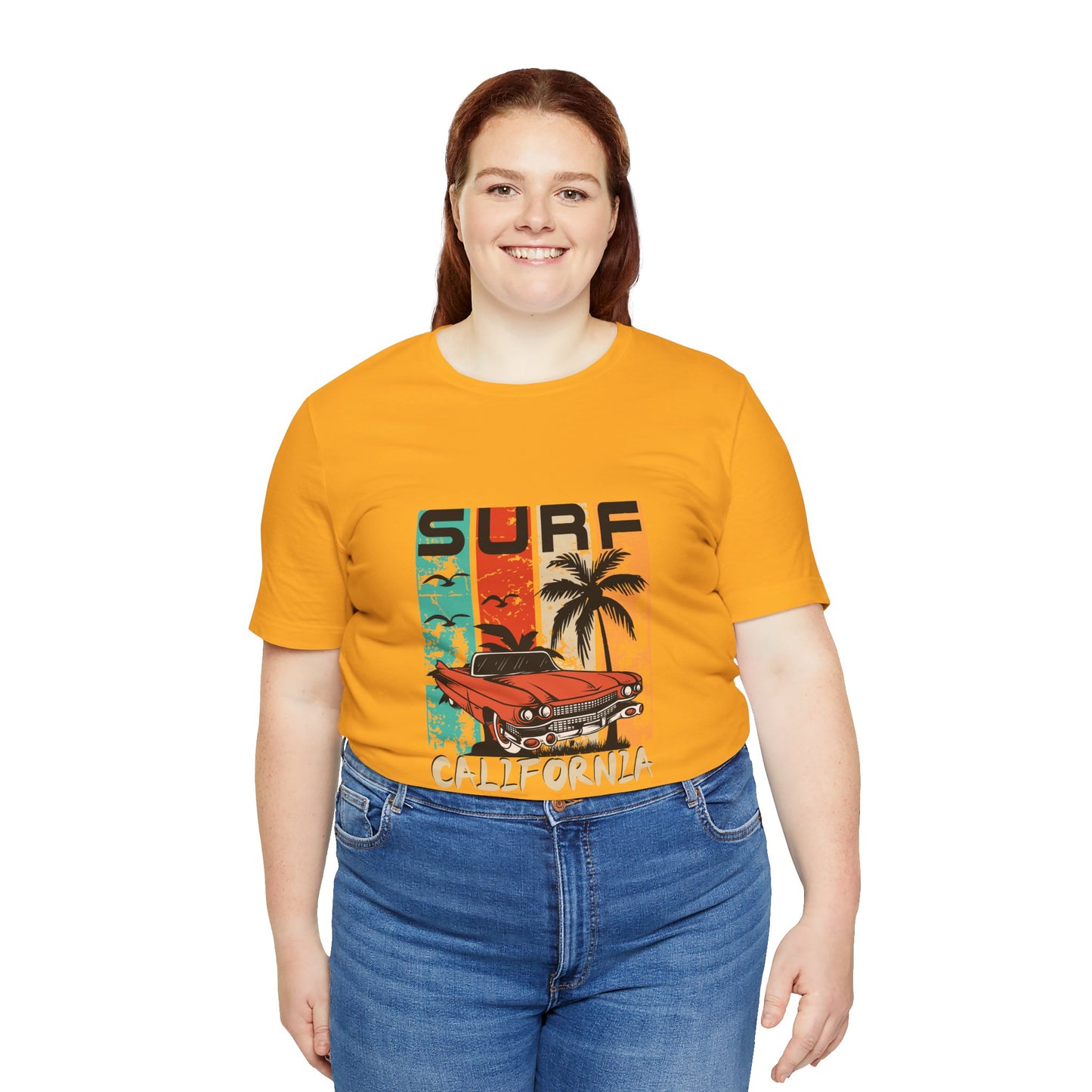 California Surf Vintage Tee - Unisex Short Sleeve T-Shirt - CreativeRino