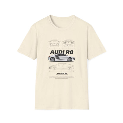 Audi R8 Graphic T-Shirt - Perfect for Car Enthusiasts - CreativeRino