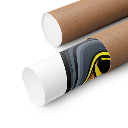 Automotive Art Poster - Stylish Tire Design for Car Enthusiasts - CreativeRino