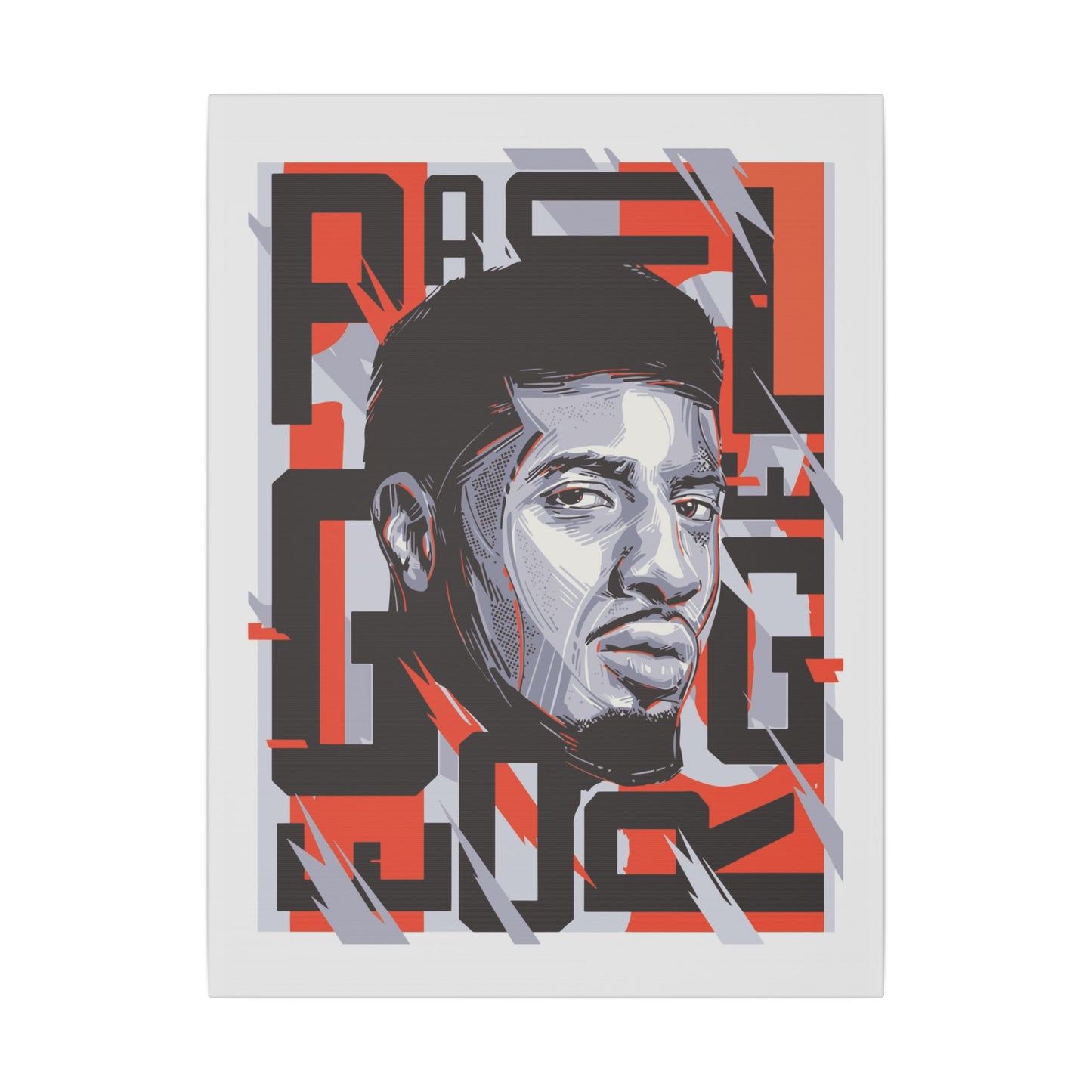 Paul George Wall Art | Matte Canvas Print | Stylish Home Decor for NBA Lovers - CreativeRino