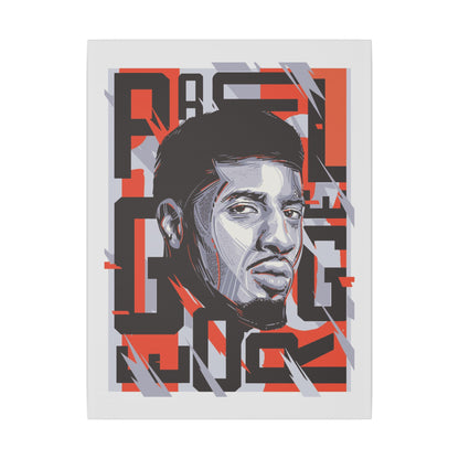Paul George Wall Art | Matte Canvas Print | Stylish Home Decor for NBA Lovers - CreativeRino