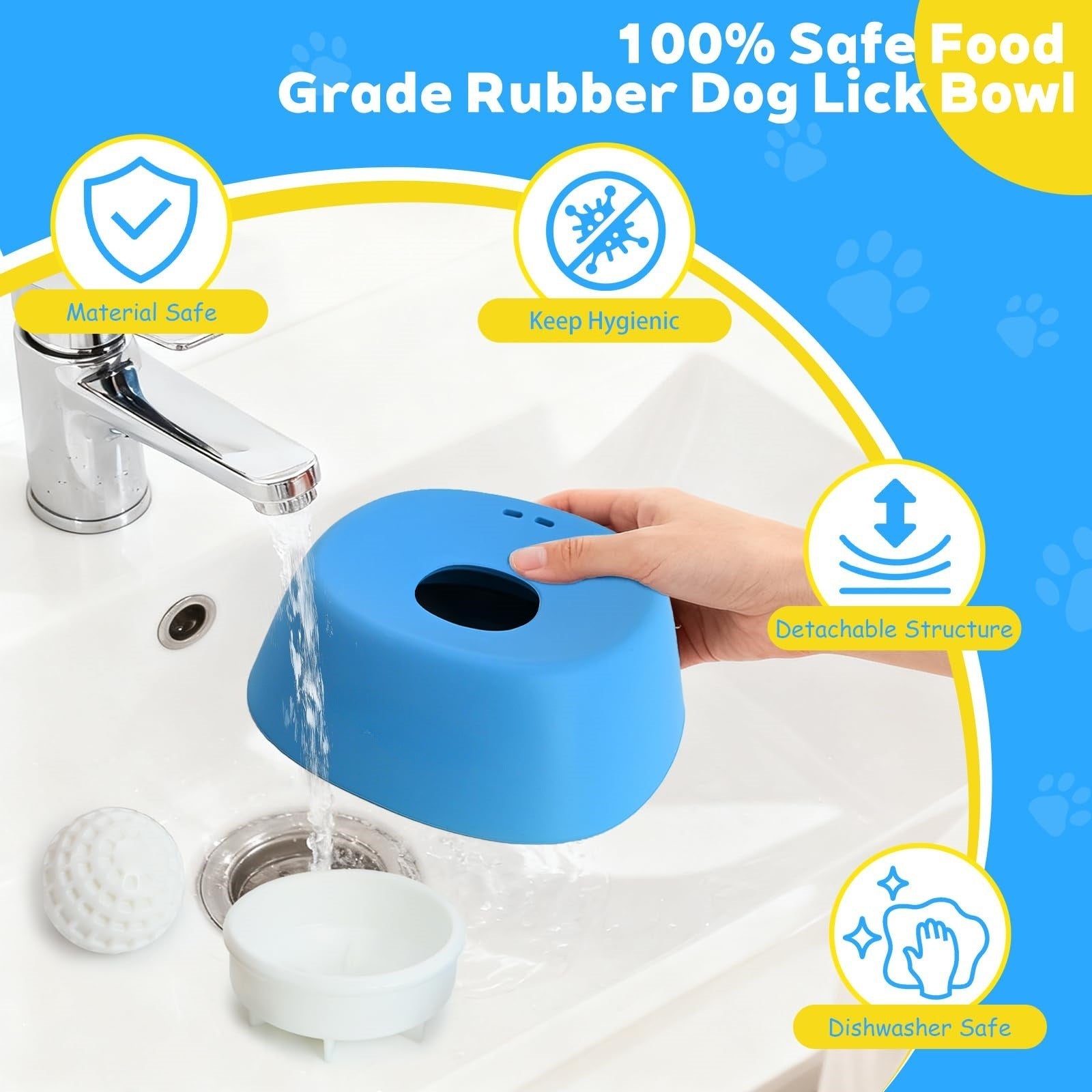 Interactive Spherical Dog Lick Bowl & Slow Feeder – Non-Slip Anti-Choking Pet Toy for Yogurt, Bone Broth & Liquid Treats CreativeRino