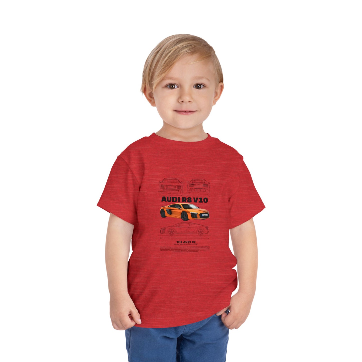 Audi R8 Car Lover Tee -  Graphic Short Sleeve Shirt | Car T-shirt - CreativeRino