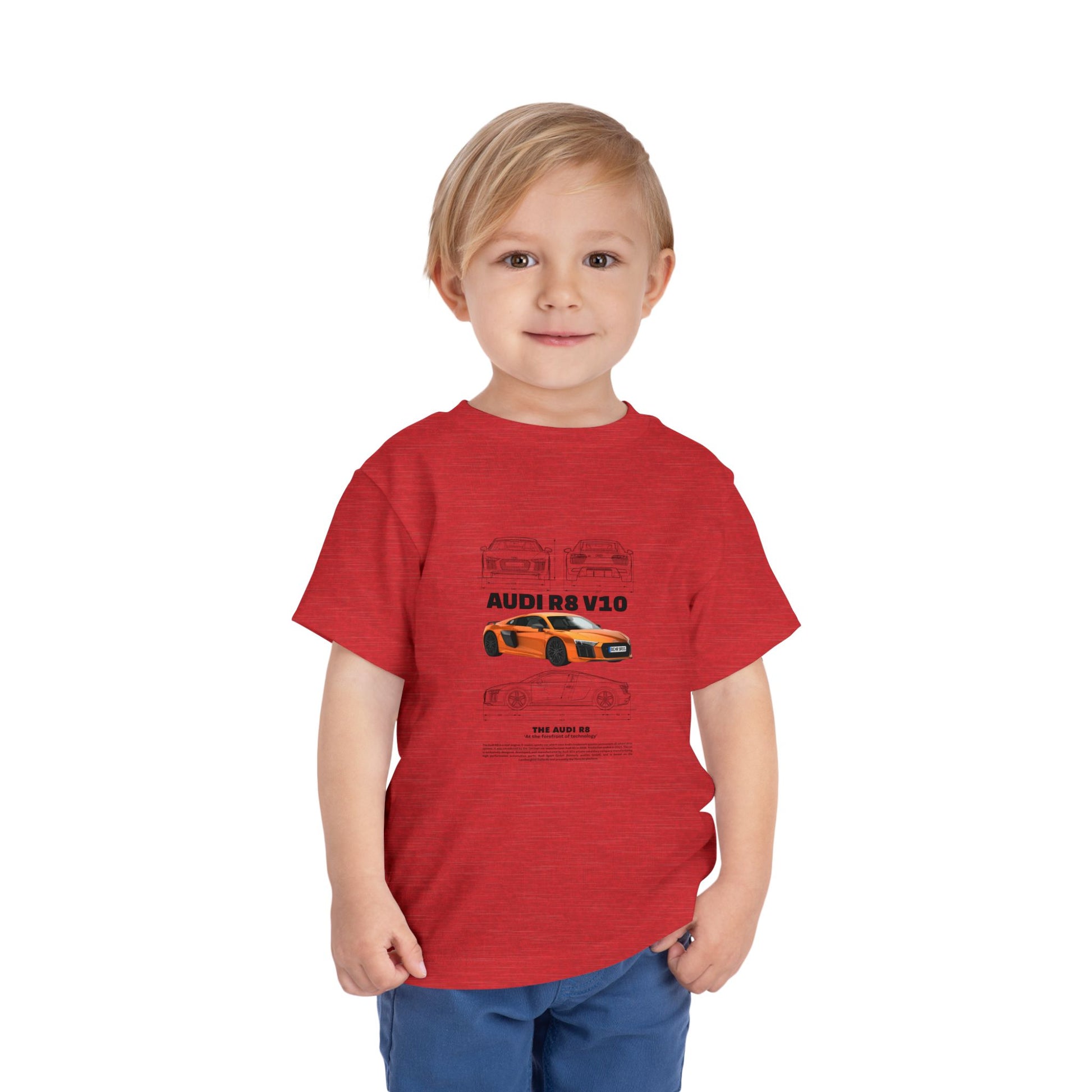 Audi R8 Car Lover Tee -  Graphic Short Sleeve Shirt | Car T-shirt - CreativeRino