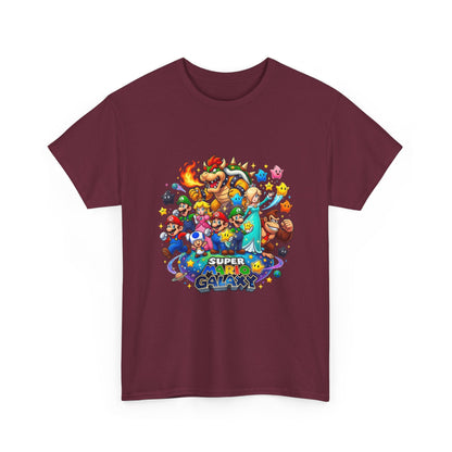 Gaming Characters Graphic Tee — "Mario Galaxy" Colorful Arcade Crew T-Shirt Printify