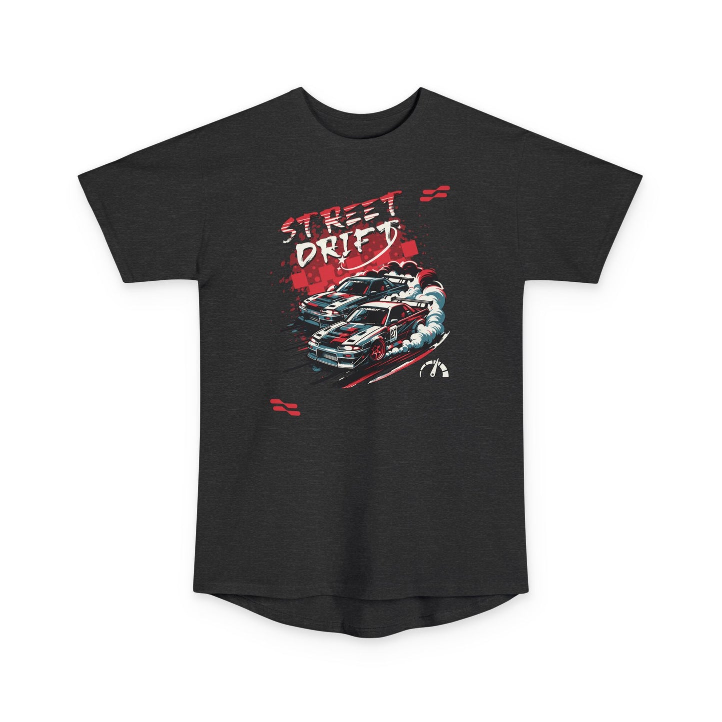 Street Drifter Unisex Long Body Urban Tee - Perfect T-ahirt for Car Enthusiasts - CreativeRino