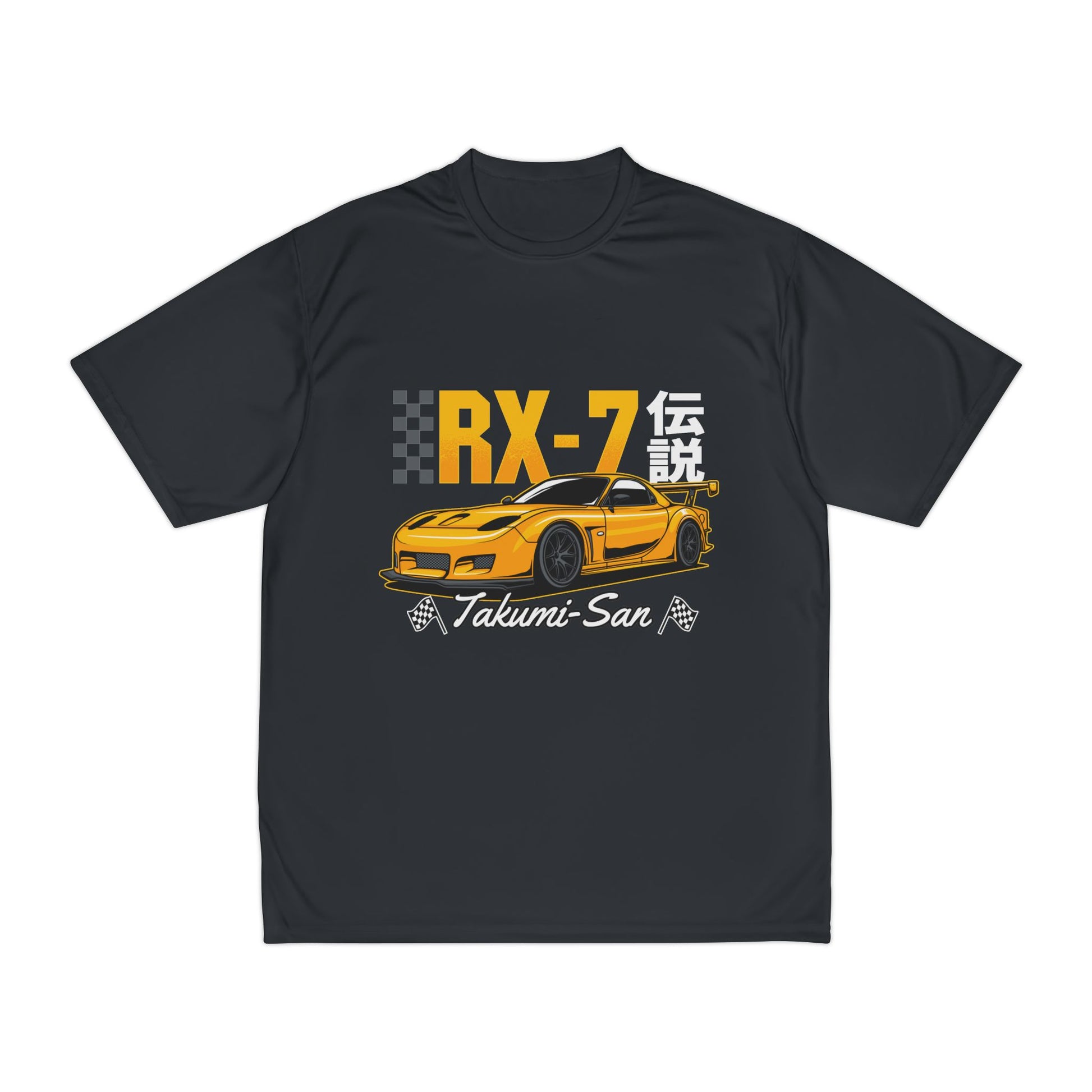 Men's Performance T-Shirt - RX-7 Takumi-San Racing Tee - CreativeRino