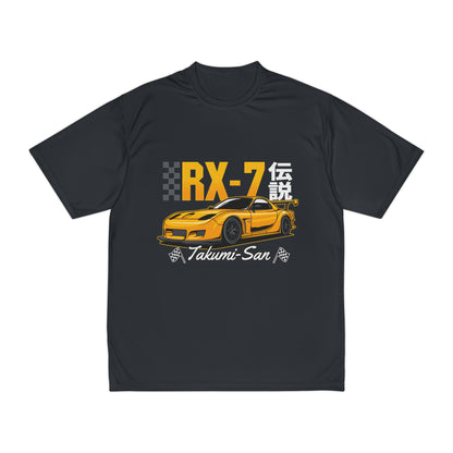 Men's Performance T-Shirt - RX-7 Takumi-San Racing Tee - CreativeRino