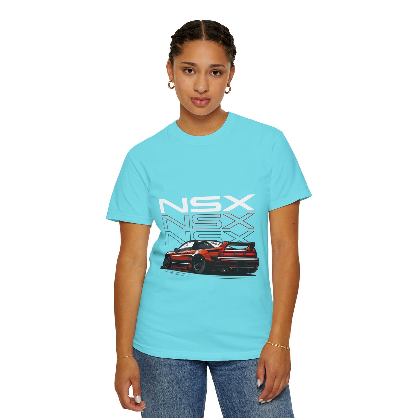 NSX Unisex Garment-Dyed T-Shirt - Retro Car Enthusiast Apparel - CreativeRino